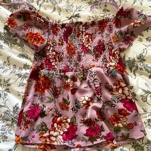 An off the shoulder crop top from monteau small